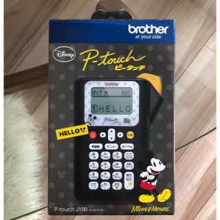 ブラザー(brother)の新品未使用☆ミッキー☆テプラ(テープ/マスキングテープ)