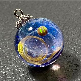 IORI resin 宇宙玉レジン〜惑星(ネックレス)