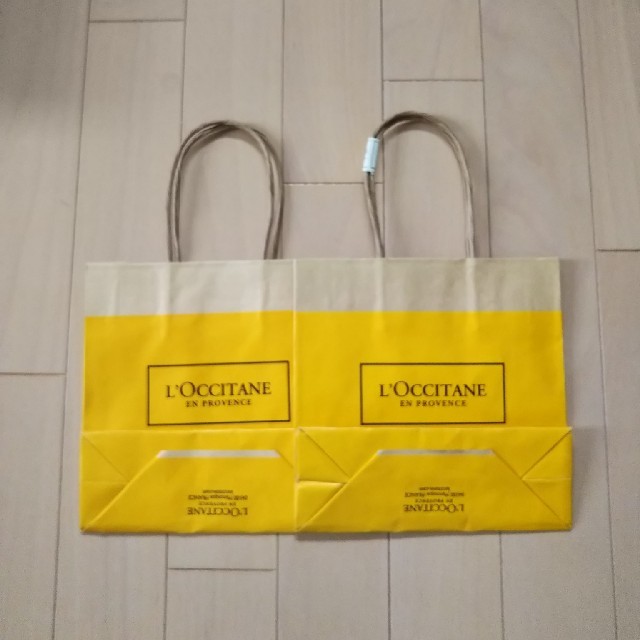 L'OCCITANE(ロクシタン)の【L'OCCITANE】手提げ袋 2枚 レディースのバッグ(ショップ袋)の商品写真