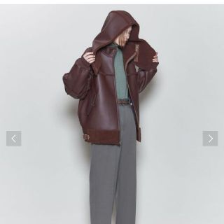 ビューティアンドユースユナイテッドアローズ(BEAUTY&YOUTH UNITED ARROWS)の＜6(ROKU)＞FAKE LEATHER×BOA ZIP BLOUSON/ブル(ブルゾン)