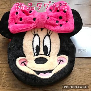 ディズニー(Disney)の新品タグ付き　ミニーマウスフェイスショルダーバッグ(ポシェット)