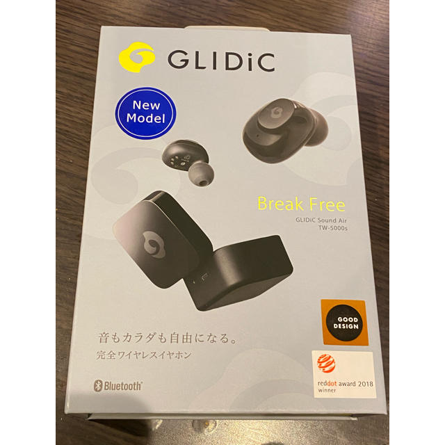 Softbank(ソフトバンク)のGLIDIC Sound Air TW-5000s ブラック スマホ/家電/カメラのオーディオ機器(ヘッドフォン/イヤフォン)の商品写真