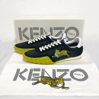 ケンゾー(KENZO)の【廃盤】新品未使用 KENZO 刺繍 タイガー スニーカー レディース 37 黒(スニーカー)