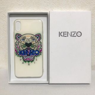 ケンゾー(KENZO)の【新品未使用】KENZO iPhone XS MAX tiger ホワイト(iPhoneケース)