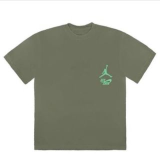 ナイキ(NIKE)のM travis scott nike 緑 グリーン 半袖Tシャツ(Tシャツ/カットソー(半袖/袖なし))