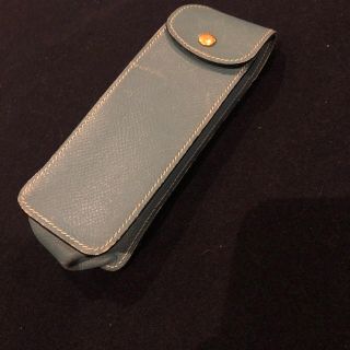 エルメス(Hermes)のエルメス ペンケース 眼鏡ケース トゴ ブルー(ペンケース/筆箱)