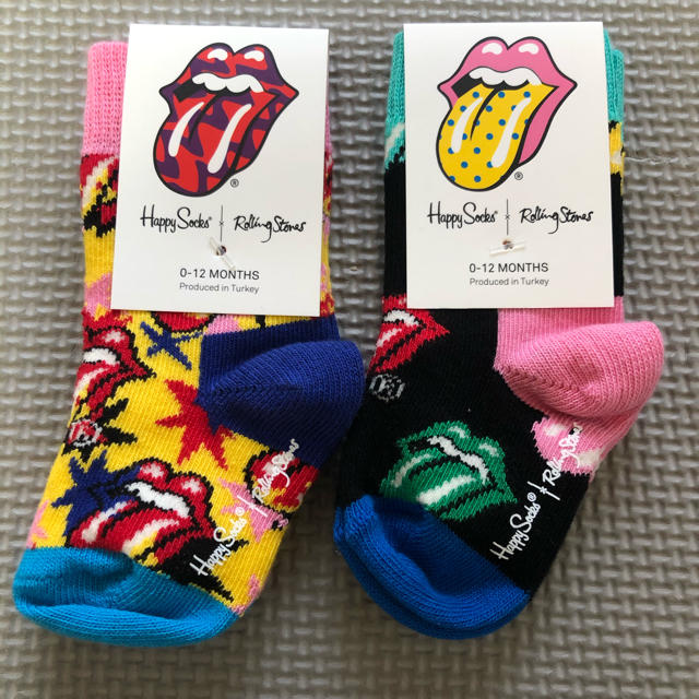 HYSTERIC MINI(ヒステリックミニ)の【専用】【新品】Happy Socks ソックス 2セット キッズ/ベビー/マタニティのこども用ファッション小物(靴下/タイツ)の商品写真