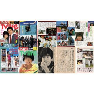 41堀ちえみ　1980年代 TV Lifeほか 切り抜き(印刷物)