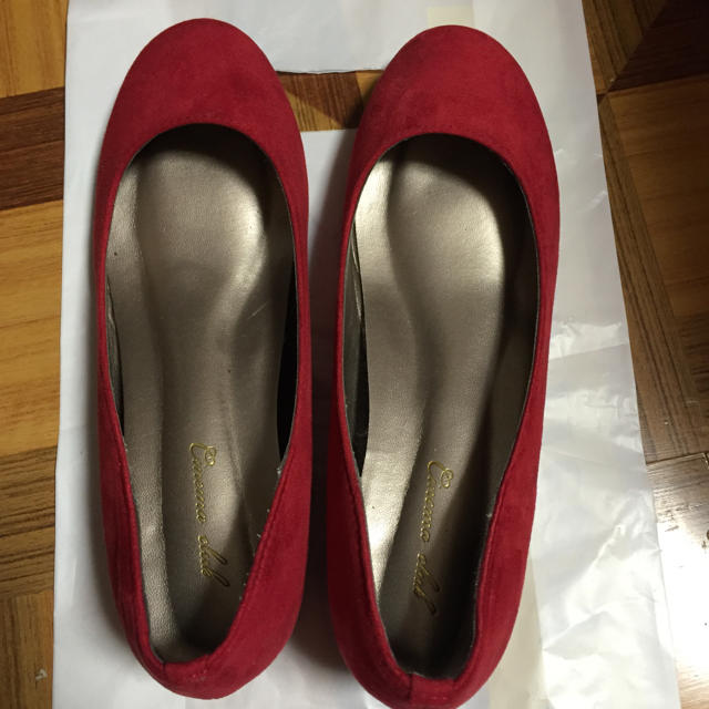 HONEYS(ハニーズ)の赤色 パンプス レディースの靴/シューズ(ハイヒール/パンプス)の商品写真