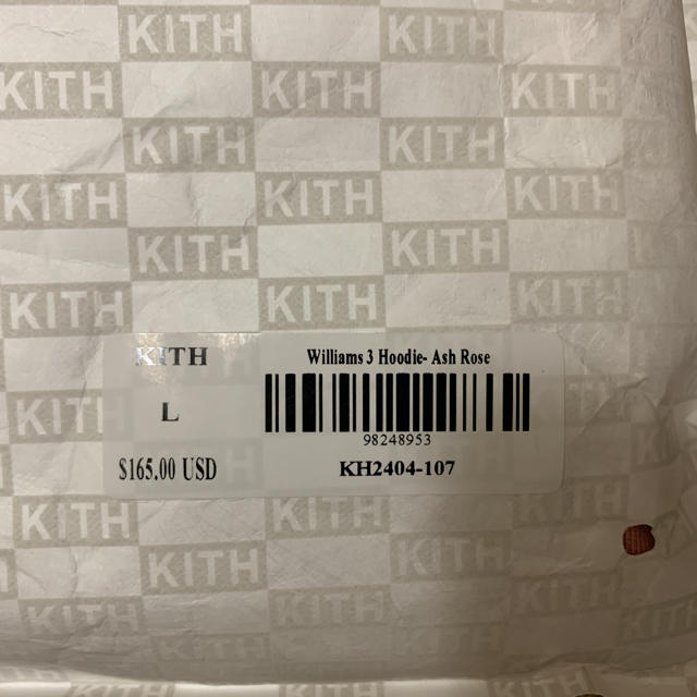 KITH WILLIAMS 3 HOODIE Ash Rose M