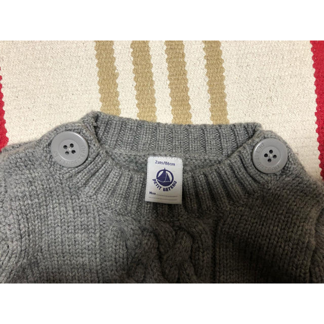 PETIT BATEAU(プチバトー)のプチバトー セーター 2歳/86cm キッズ/ベビー/マタニティのベビー服(~85cm)(ニット/セーター)の商品写真