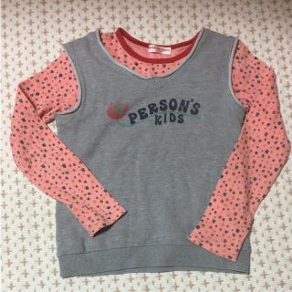 パーソンズキッズ(PERSON'S KIDS)の長袖トップスとベスト 2点セット(Tシャツ/カットソー)