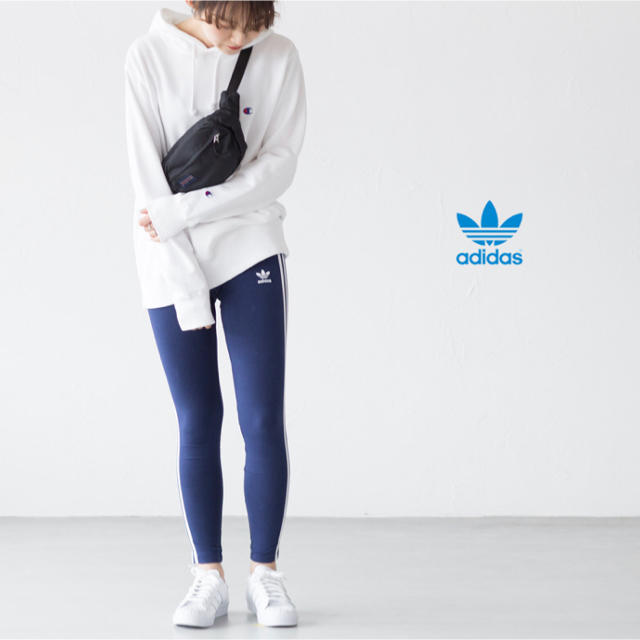 adidas(アディダス)のアディダス 3ストライプスタイツ レギンス CE2441 Mサイズ レディースのレッグウェア(レギンス/スパッツ)の商品写真