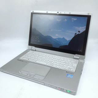 パナソニック(Panasonic)の美品！Panasonic  CF-AX2/8G/SSD240GB/Office (ノートPC)