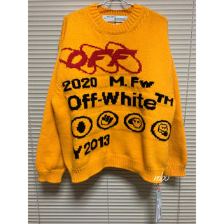 オフホワイト(OFF-WHITE)の新品【 OFF-WHITE 】INDUSTRIAL Y013 KNIT ニット(ニット/セーター)