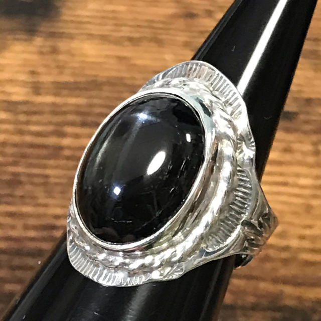 五郎様♡ブラックスター　ブルームーンストーン　シルバー925  リング　指輪 レディースのアクセサリー(リング(指輪))の商品写真