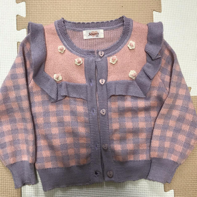 Souris(スーリー)のスーリー ♡カーディガン95 キッズ/ベビー/マタニティのキッズ服女の子用(90cm~)(カーディガン)の商品写真