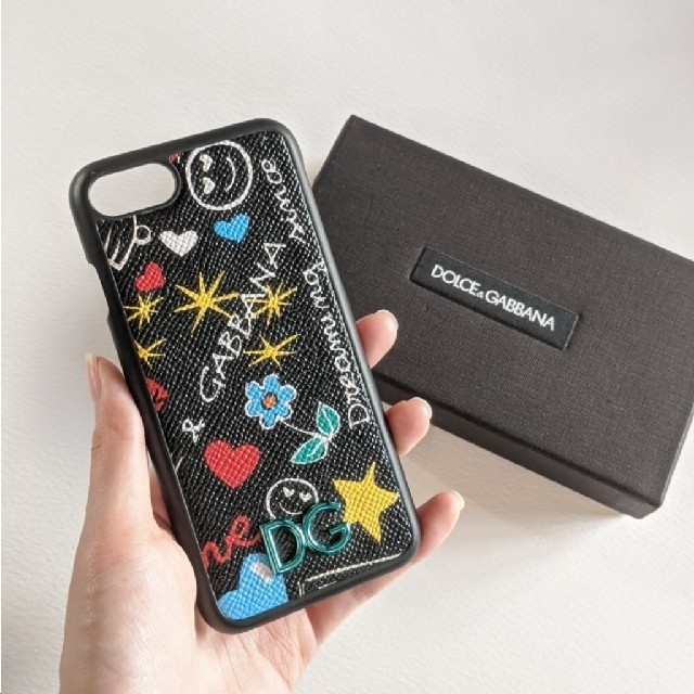 Black付属品【新品】DOLCE&GABBANA iPhoneカバー iPhone7/8