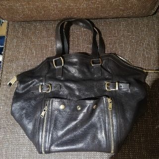 サンローラン(Saint Laurent)の【bambiさま専用✨】イヴサンローラン　ダウンタウン　ブラウン(トートバッグ)