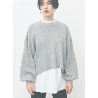 ステュディオス(STUDIOUS)のCLANE【大人気商品】THERMAL VOLUME SLEEVE TOPS(トレーナー/スウェット)