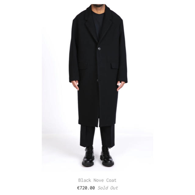 lownn black nove coatオーバーコートチェスターチェスターコート