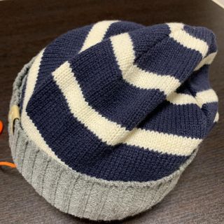 ギャップキッズ(GAP Kids)の【gap kids】ニットキャップ　S/M（52-54 ）　ボーダー(帽子)