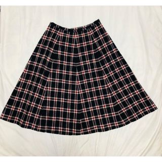 ソニアリキエル(SONIA RYKIEL)のソニアリキエル　チェックスカート　34サイズ(ひざ丈スカート)