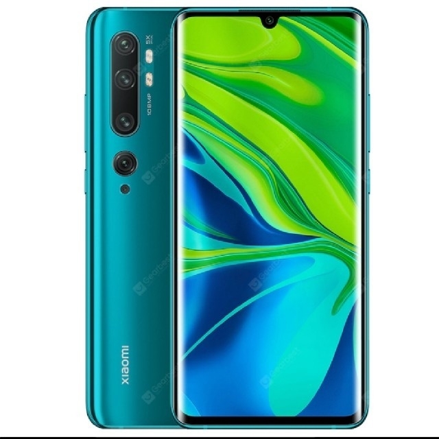 ANDROID - 新品未開封 Xiaomi Mi Note 10 グローバル版 - 緑