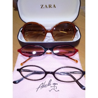 ザラ(ZARA)のヒッキー様専用です💖サングラス×2個 &伊達眼鏡のセット(サングラス/メガネ)