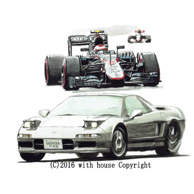 驚きの安さ NC-197 平右 直筆サイン額装済○作家 マクラーレン/NSX限定版画 F1