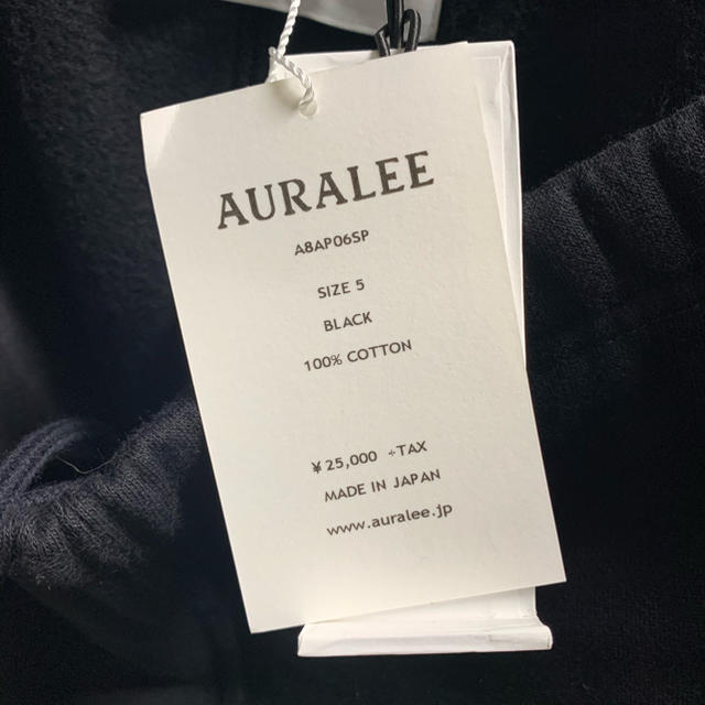 AURALEEオーラリー スウェットパンツ ブラック黒 5 新品