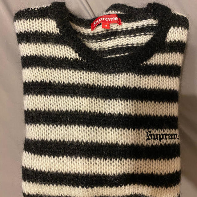 ランキング１位受賞 SUPREME STRIPE MOHAIR SWEATER ニット　ボーダー