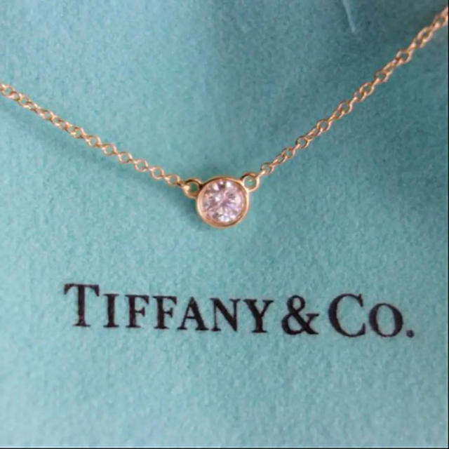 【ギフト】 Tiffany & 0.17c バイザヤードネックレスK18 kota様専用　新品未使用ティファニー - Co. ネックレス