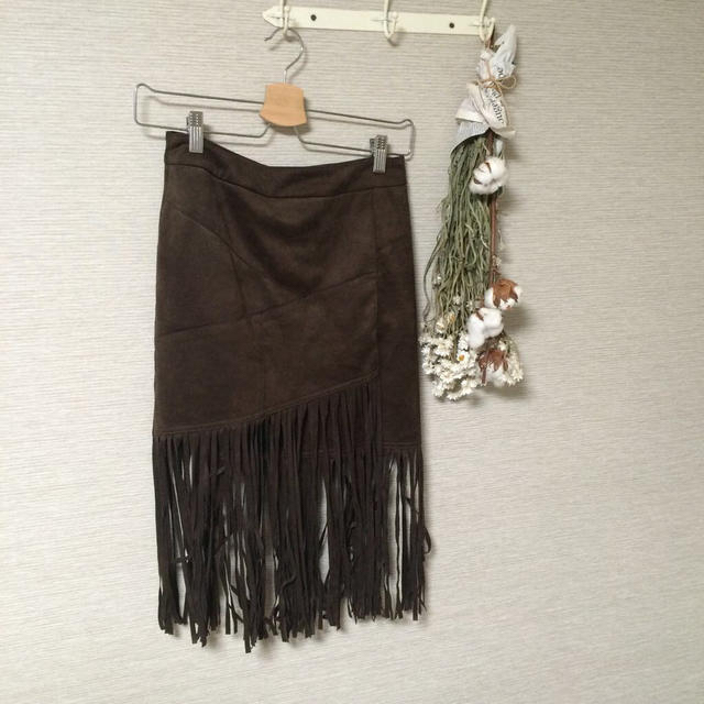 Lily Brown(リリーブラウン)のLily Brown フリンジスカート♡ レディースのスカート(ひざ丈スカート)の商品写真
