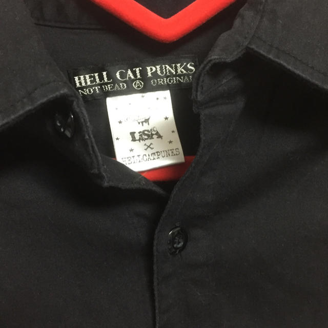 HELLCATPUNKS(ヘルキャットパンクス)のLiSA✯ヘルキャコラボワークシャツ✯ レディースのトップス(シャツ/ブラウス(半袖/袖なし))の商品写真