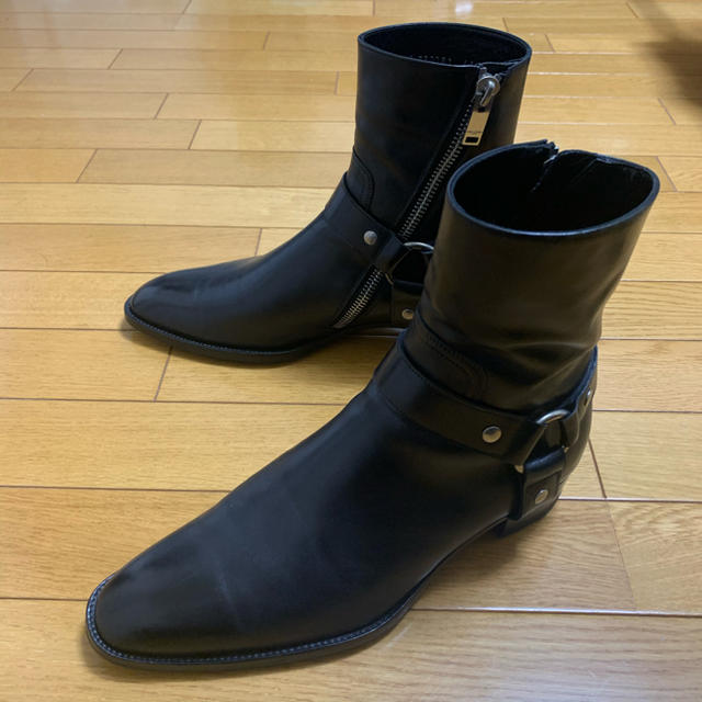 セール】 Laurent Saint - 美品 41 サンローラン リングブーツ 13AW