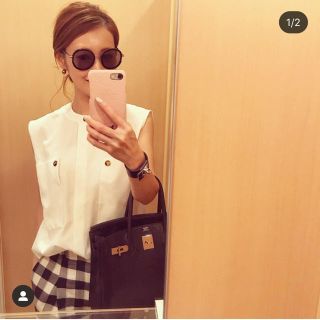 ドゥロワー(Drawer)のyonfa  toromi shirt white(シャツ/ブラウス(半袖/袖なし))