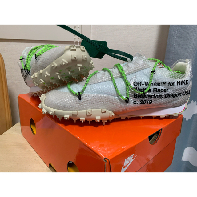 NIKE(ナイキ)のNike x off-white WAFFLE RACER 25cm レディースの靴/シューズ(スニーカー)の商品写真