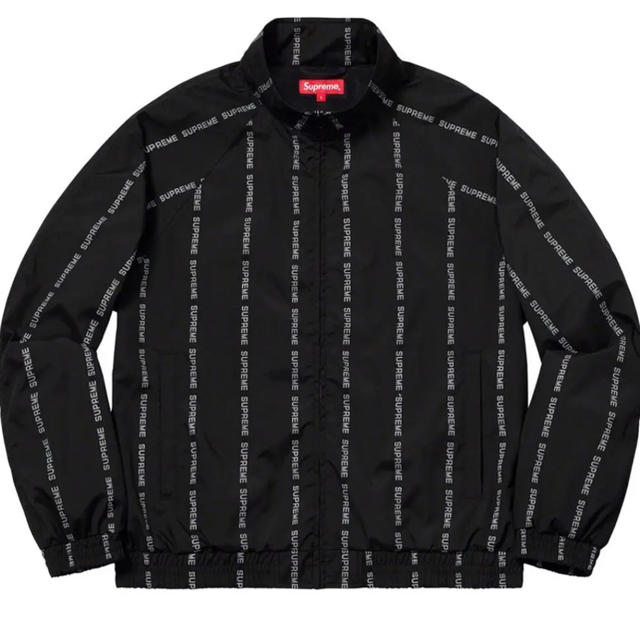 supreme Reflective Text Track Jacket