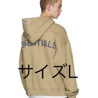 フィアオブゴッド(FEAR OF GOD)の新品 新作 fog ESSENTIALS パーカー ベージュ L タン(パーカー)