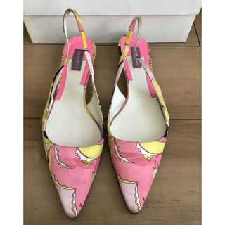 エミリオプッチ(EMILIO PUCCI)の【正規品】エミリオ・プッチ❤️ストラップ付ミュール⭐️ 大きいサイズ(ミュール)