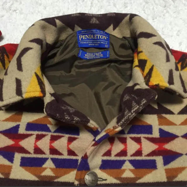 PENDLETON(ペンドルトン)の大きいサイズ美品  PENDLETON ネイティヴ柄 キャニオン・コート メンズのジャケット/アウター(ピーコート)の商品写真