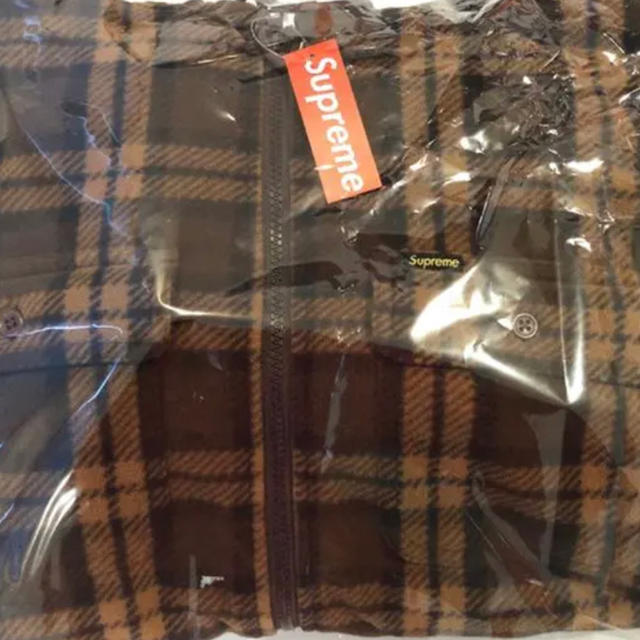 supreme Hooded Plaid Word Shirt