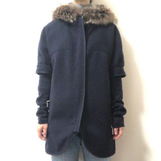 ブルネロクチネリ(BRUNELLO CUCINELLI)のBRUNELLO CUCINELLI★ネイビー ニットコート★定価28万(ニットコート)