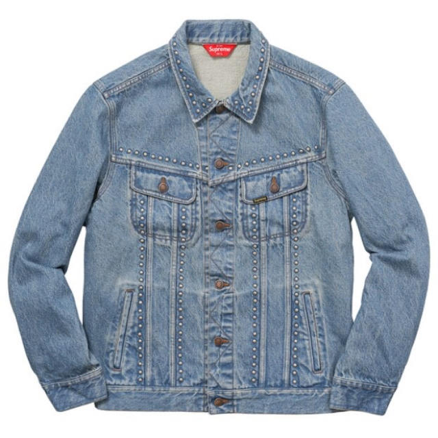 Supreme Studded Denim Trucker Jacket M