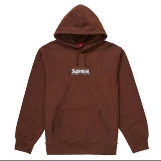 シュプリーム(Supreme)のXL ブラウン　Bandana Box Logo Hooded(パーカー)