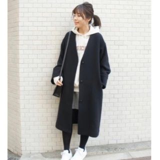 スピックアンドスパン(Spick & Span)のSpick and Span ダブルメルトンコート 38(ロングコート)