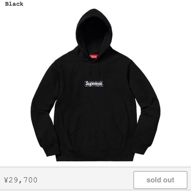 supreme box logo 黒　l