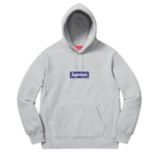 シュプリーム(Supreme)のsupreme bandana box logo グレー M(パーカー)