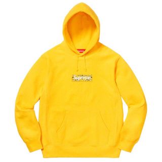 シュプリーム(Supreme)のsupreme Bandana Box Logo パーカー イエロー S 未使用(パーカー)